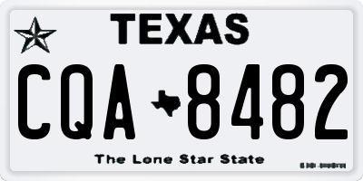 TX license plate CQA8482