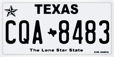 TX license plate CQA8483