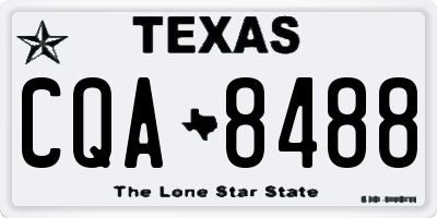 TX license plate CQA8488