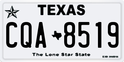 TX license plate CQA8519