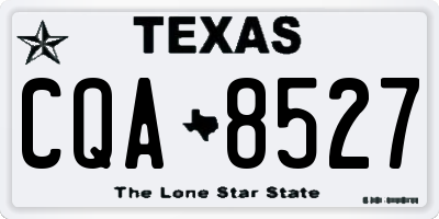 TX license plate CQA8527