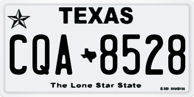 TX license plate CQA8528