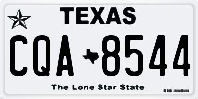 TX license plate CQA8544