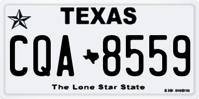 TX license plate CQA8559