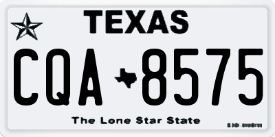 TX license plate CQA8575