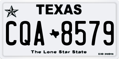TX license plate CQA8579