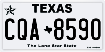 TX license plate CQA8590