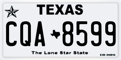 TX license plate CQA8599