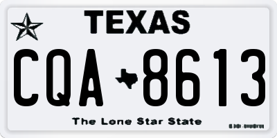 TX license plate CQA8613