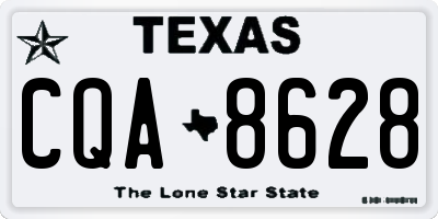 TX license plate CQA8628