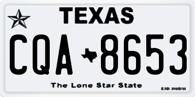 TX license plate CQA8653