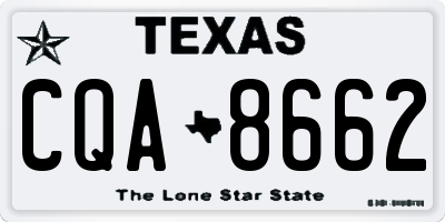 TX license plate CQA8662