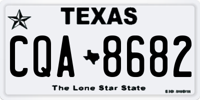 TX license plate CQA8682
