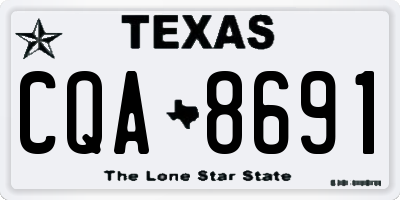 TX license plate CQA8691