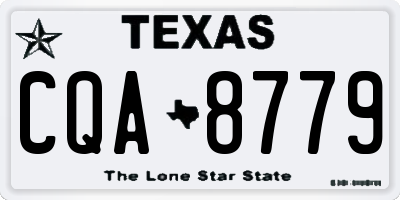 TX license plate CQA8779
