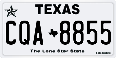 TX license plate CQA8855