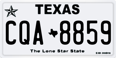 TX license plate CQA8859