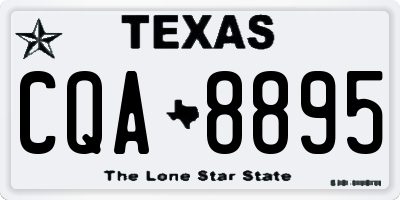 TX license plate CQA8895