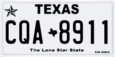 TX license plate CQA8911