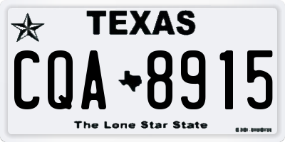 TX license plate CQA8915