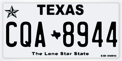 TX license plate CQA8944