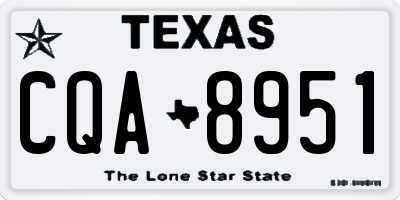 TX license plate CQA8951