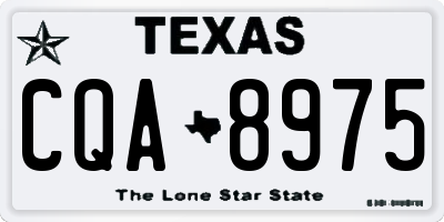 TX license plate CQA8975