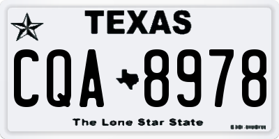 TX license plate CQA8978