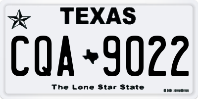 TX license plate CQA9022