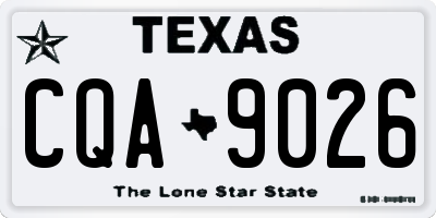 TX license plate CQA9026