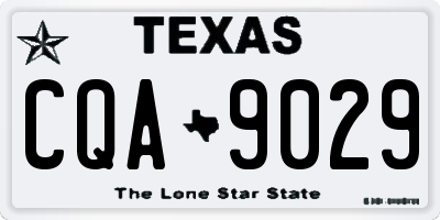 TX license plate CQA9029