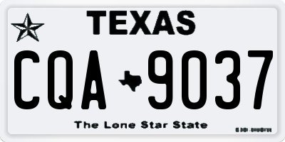TX license plate CQA9037
