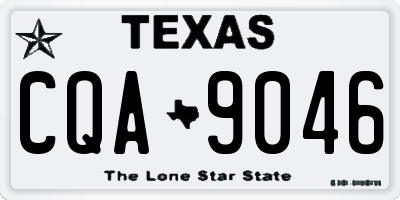 TX license plate CQA9046