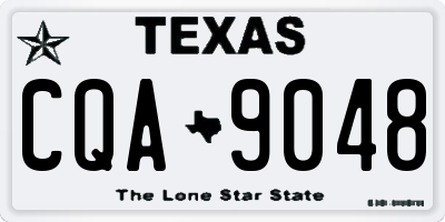 TX license plate CQA9048
