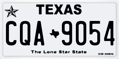TX license plate CQA9054