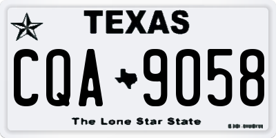 TX license plate CQA9058