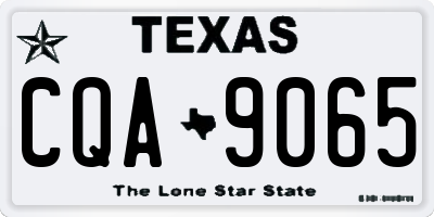 TX license plate CQA9065