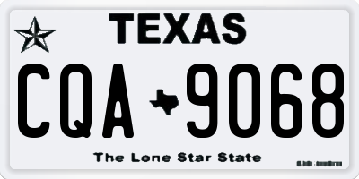 TX license plate CQA9068