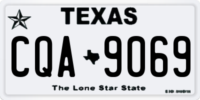 TX license plate CQA9069