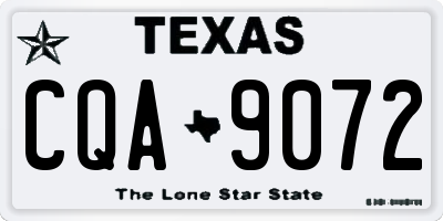 TX license plate CQA9072