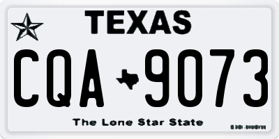 TX license plate CQA9073