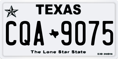 TX license plate CQA9075