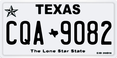 TX license plate CQA9082