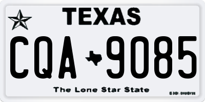 TX license plate CQA9085