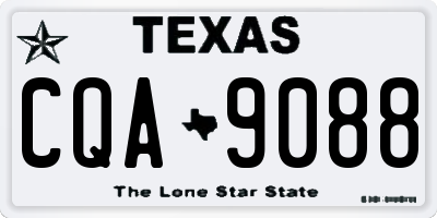 TX license plate CQA9088