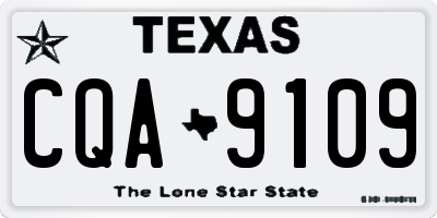 TX license plate CQA9109