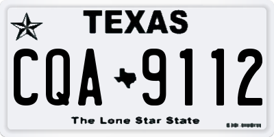 TX license plate CQA9112