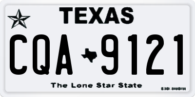 TX license plate CQA9121