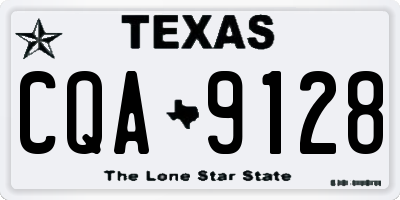 TX license plate CQA9128