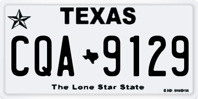 TX license plate CQA9129